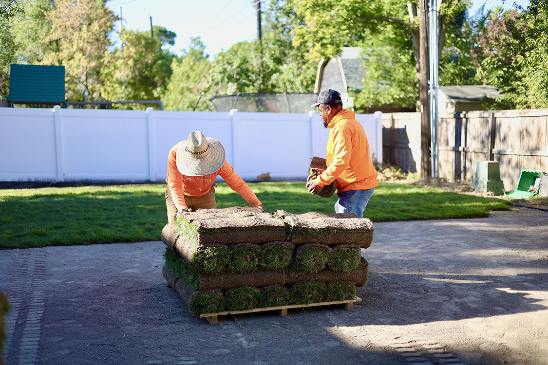 One Pallet Sod Install